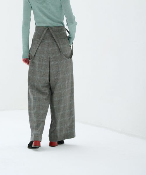 LANVIN en Bleu / ランバン オン ブルー その他パンツ | ライトウールタックワイドパンツ | 詳細5