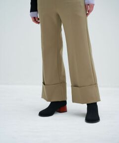 LANVIN en Bleu / ランバン オン ブルー その他パンツ | センタープレスロールアップパンツ