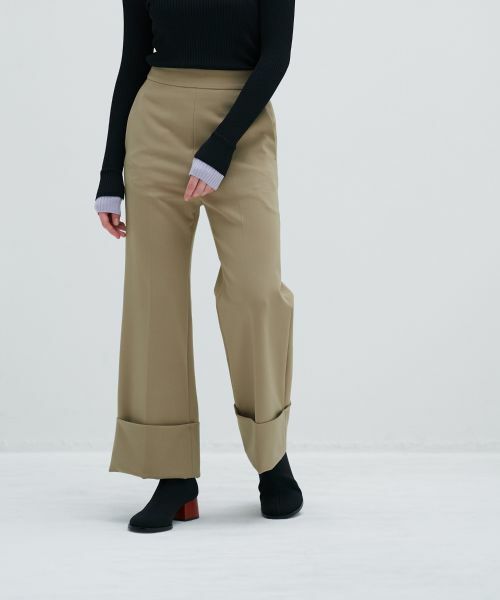 LANVIN en Bleu / ランバン オン ブルー その他パンツ | センタープレスロールアップパンツ | 詳細8