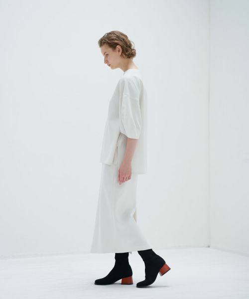 LANVIN en Bleu / ランバン オン ブルー ロング・マキシ丈スカート | ライトダブルクロスＩラインスカート | 詳細5