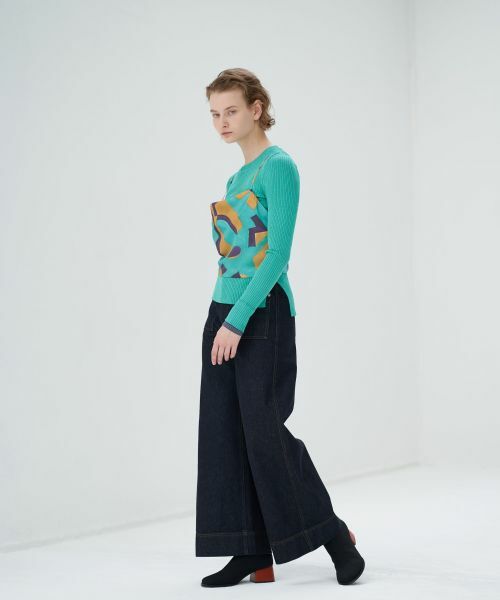 LANVIN en Bleu / ランバン オン ブルー シャツ・ブラウス | アートプリントキャミソールトップス | 詳細7