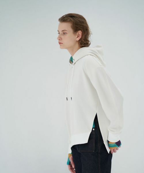 LANVIN en Bleu / ランバン オン ブルー Tシャツ | バックオープンフーディー | 詳細1