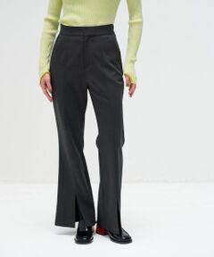 LANVIN en Bleu / ランバン オン ブルー その他パンツ | ウールツイルスリットフレアパンツ