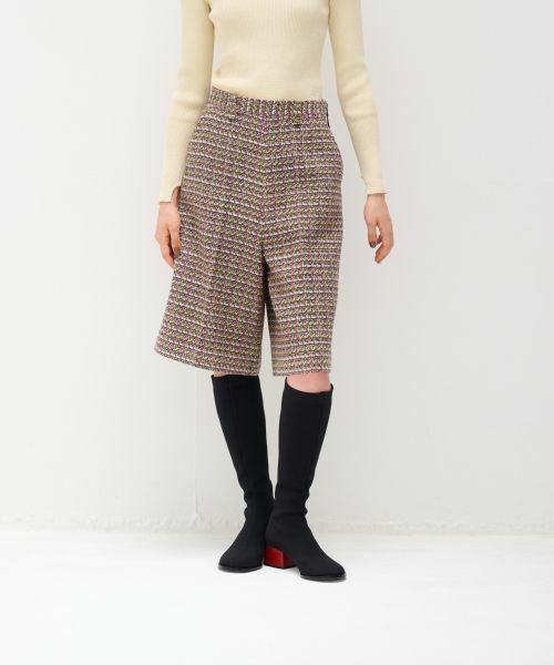 LANVIN en Bleu / ランバン オン ブルー その他パンツ | ツイードハーフパンツ | 詳細1