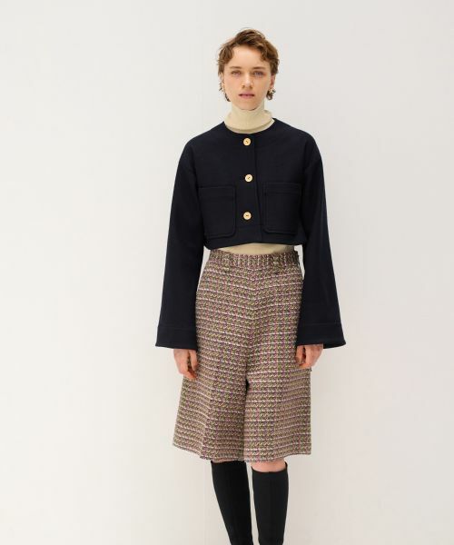 LANVIN en Bleu / ランバン オン ブルー その他パンツ | ツイードハーフパンツ | 詳細12