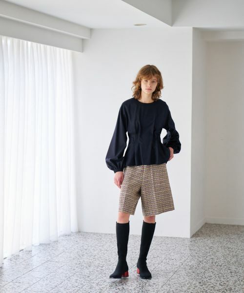 LANVIN en Bleu / ランバン オン ブルー その他パンツ | ツイードハーフパンツ | 詳細2