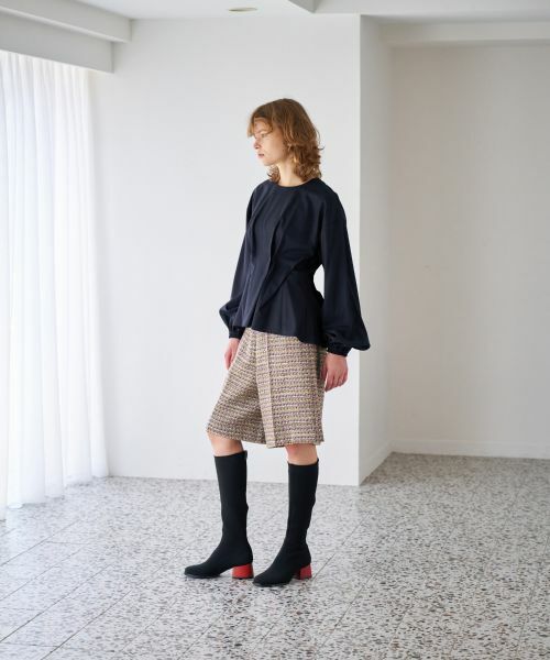 LANVIN en Bleu / ランバン オン ブルー その他パンツ | ツイードハーフパンツ | 詳細3