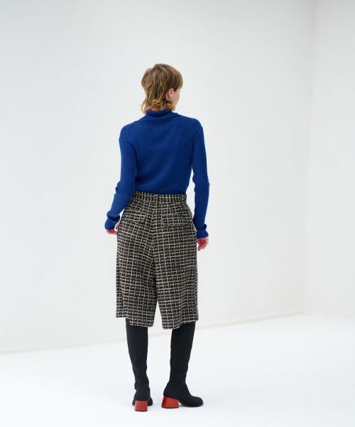 LANVIN en Bleu / ランバン オン ブルー その他パンツ | ツイードハーフパンツ | 詳細6