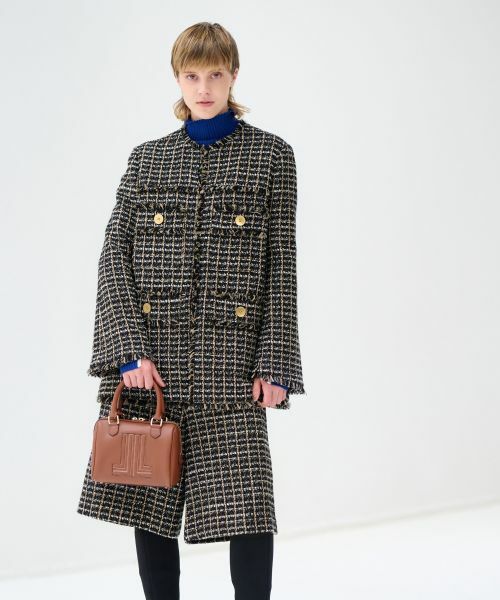 LANVIN en Bleu / ランバン オン ブルー その他パンツ | ツイードハーフパンツ | 詳細8