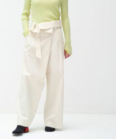 LANVIN en Bleu / ランバン オン ブルー その他パンツ | ハイウエストベルトパンツ