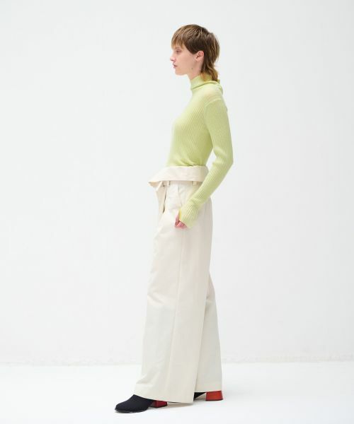 LANVIN en Bleu / ランバン オン ブルー その他パンツ | ハイウエストベルトパンツ | 詳細2