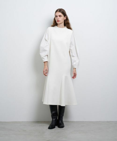 LANVIN en Bleu / ランバン オン ブルー ドレス | タフタスリーブコンビワンピース | 詳細1