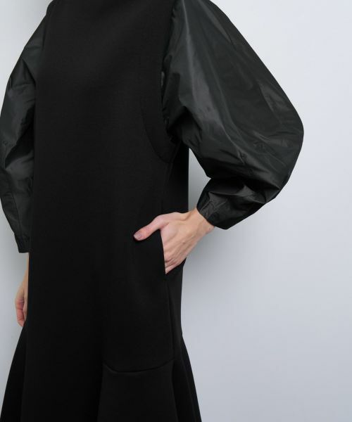 LANVIN en Bleu / ランバン オン ブルー ドレス | タフタスリーブコンビワンピース | 詳細12