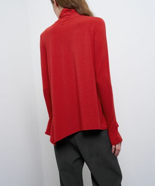 LANVIN en Bleu / ランバン オン ブルー Tシャツ | アシンメカーブヘムカットソー | 詳細13