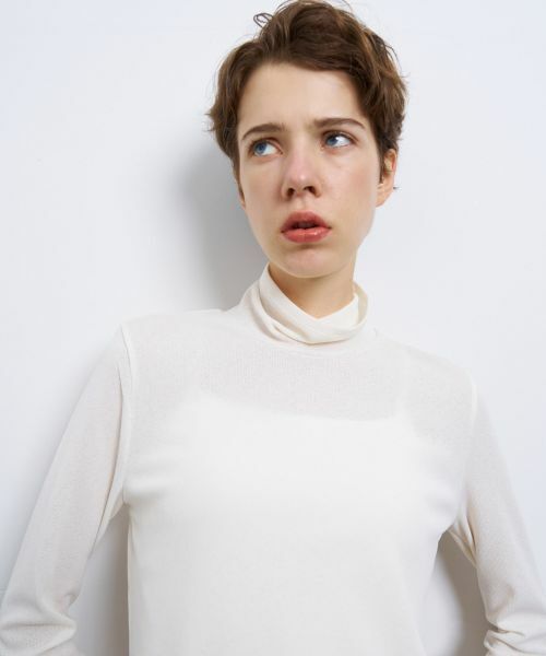 LANVIN en Bleu / ランバン オン ブルー Tシャツ | シアーカフスコンビカットソー | 詳細9