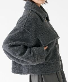 LANVIN en Bleu / ランバン オン ブルー テーラードジャケット | ボアショートブルゾン