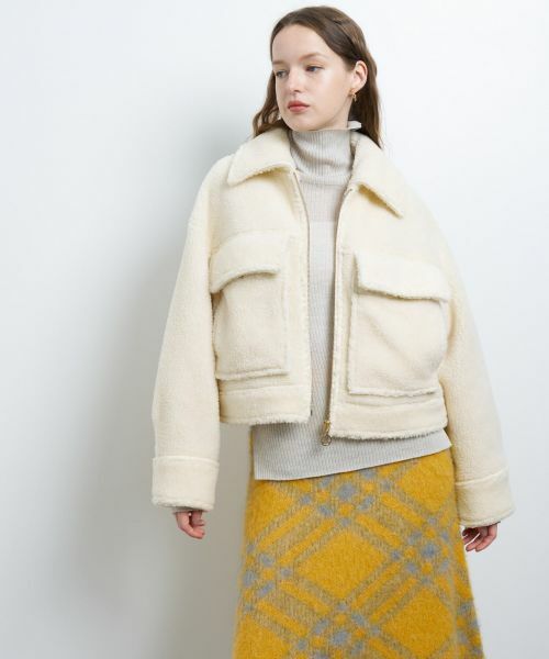 LANVIN en Bleu / ランバン オン ブルー テーラードジャケット | ボアショートブルゾン | 詳細12