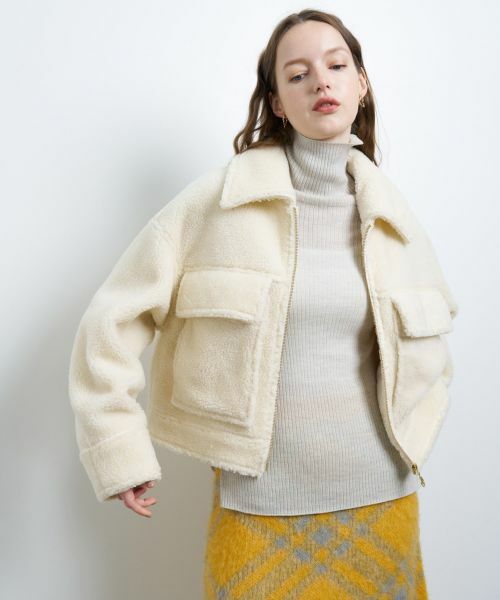 LANVIN en Bleu / ランバン オン ブルー テーラードジャケット | ボアショートブルゾン | 詳細13