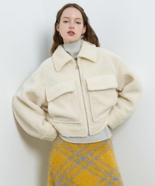 LANVIN en Bleu / ランバン オン ブルー テーラードジャケット | ボアショートブルゾン | 詳細6