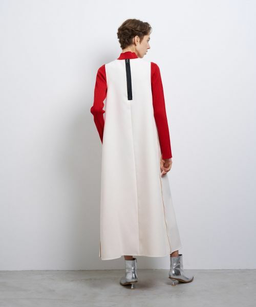 LANVIN en Bleu / ランバン オン ブルー ドレス | トリプルクロスジャンスカワンピース | 詳細3