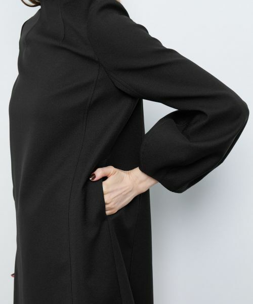 LANVIN en Bleu / ランバン オン ブルー ドレス | ボトルネックコクーンスリーブワンピース | 詳細8