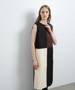 LANVIN en Bleu / ランバン オン ブルー ドレス | カラーブロックワンピース