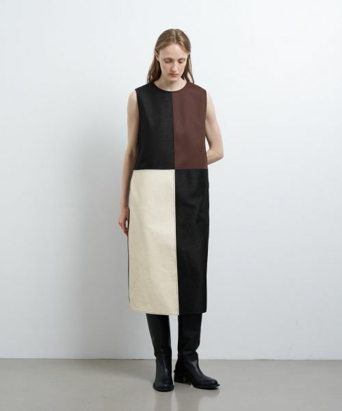 LANVIN en Bleu / ランバン オン ブルー ドレス | カラーブロックワンピース | 詳細1