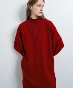 LANVIN en Bleu / ランバン オン ブルー ドレス | レイヤーネックチュニックワンピース