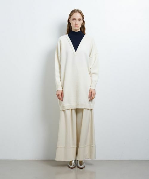 LANVIN en Bleu / ランバン オン ブルー ドレス | レイヤーネックチュニックワンピース | 詳細11