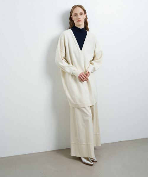 LANVIN en Bleu / ランバン オン ブルー ドレス | レイヤーネックチュニックワンピース | 詳細14