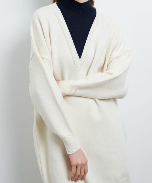 LANVIN en Bleu / ランバン オン ブルー ドレス | レイヤーネックチュニックワンピース | 詳細18