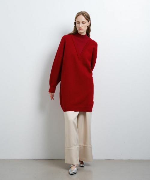 LANVIN en Bleu / ランバン オン ブルー ドレス | レイヤーネックチュニックワンピース | 詳細20