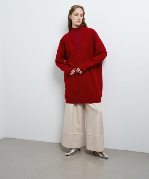 LANVIN en Bleu / ランバン オン ブルー ドレス | レイヤーネックチュニックワンピース | 詳細23