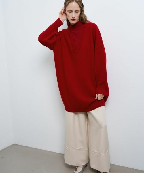 LANVIN en Bleu / ランバン オン ブルー ドレス | レイヤーネックチュニックワンピース | 詳細24