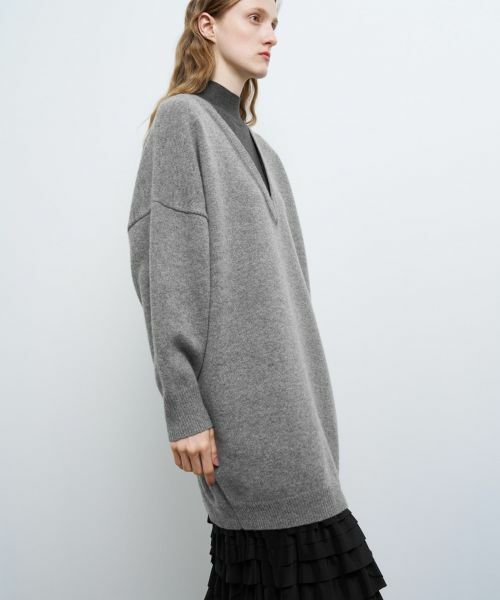 LANVIN en Bleu / ランバン オン ブルー ドレス | レイヤーネックチュニックワンピース | 詳細8