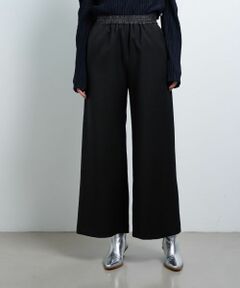 LANVIN en Bleu / ランバン オン ブルー その他パンツ | ウールカルゼゴムワイドパンツ