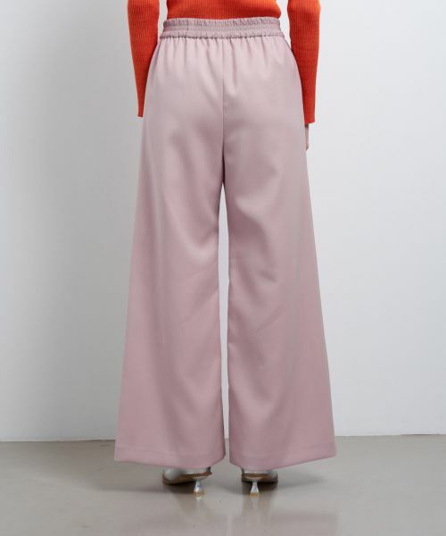 LANVIN en Bleu / ランバン オン ブルー その他パンツ | ウールカルゼゴムワイドパンツ | 詳細11