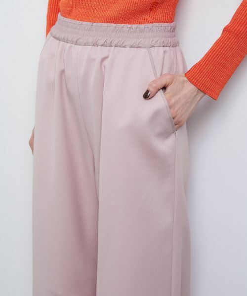 LANVIN en Bleu / ランバン オン ブルー その他パンツ | ウールカルゼゴムワイドパンツ | 詳細12