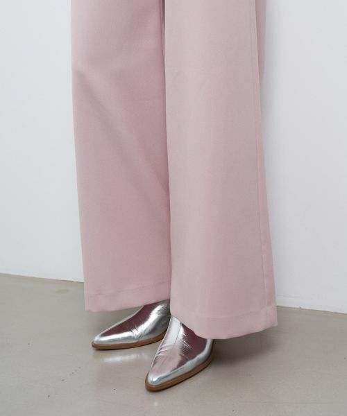 LANVIN en Bleu / ランバン オン ブルー その他パンツ | ウールカルゼゴムワイドパンツ | 詳細13