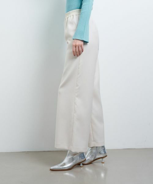 LANVIN en Bleu / ランバン オン ブルー その他パンツ | ウールカルゼゴムワイドパンツ | 詳細17