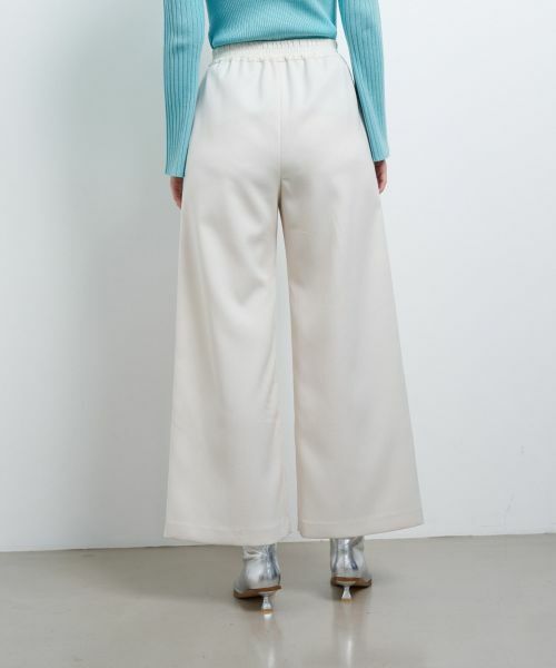 LANVIN en Bleu / ランバン オン ブルー その他パンツ | ウールカルゼゴムワイドパンツ | 詳細18