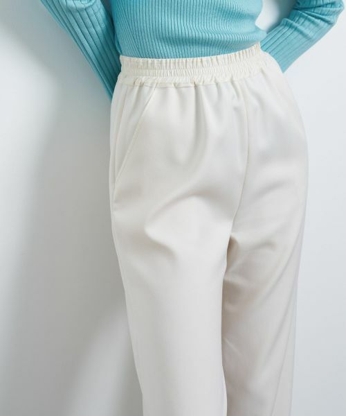 LANVIN en Bleu / ランバン オン ブルー その他パンツ | ウールカルゼゴムワイドパンツ | 詳細19