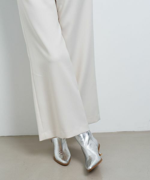 LANVIN en Bleu / ランバン オン ブルー その他パンツ | ウールカルゼゴムワイドパンツ | 詳細20