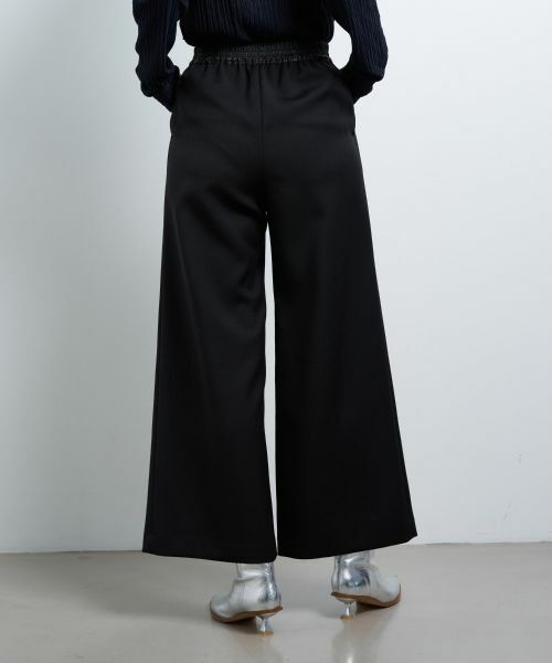 LANVIN en Bleu / ランバン オン ブルー その他パンツ | ウールカルゼゴムワイドパンツ | 詳細5