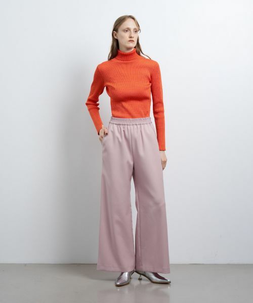 LANVIN en Bleu / ランバン オン ブルー その他パンツ | ウールカルゼゴムワイドパンツ | 詳細7