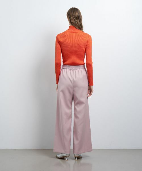 LANVIN en Bleu / ランバン オン ブルー その他パンツ | ウールカルゼゴムワイドパンツ | 詳細9