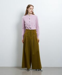 LANVIN en Bleu / ランバン オン ブルー その他パンツ | ウールツイルハイウエストワイドパンツ