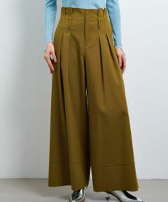 LANVIN en Bleu / ランバン オン ブルー その他パンツ | ウールツイルハイウエストワイドパンツ