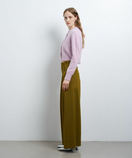 LANVIN en Bleu / ランバン オン ブルー その他パンツ | ウールツイルハイウエストワイドパンツ | 詳細6