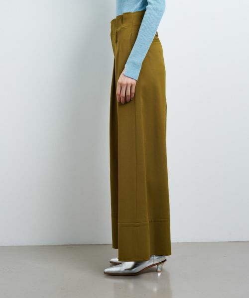 LANVIN en Bleu / ランバン オン ブルー その他パンツ | ウールツイルハイウエストワイドパンツ | 詳細8